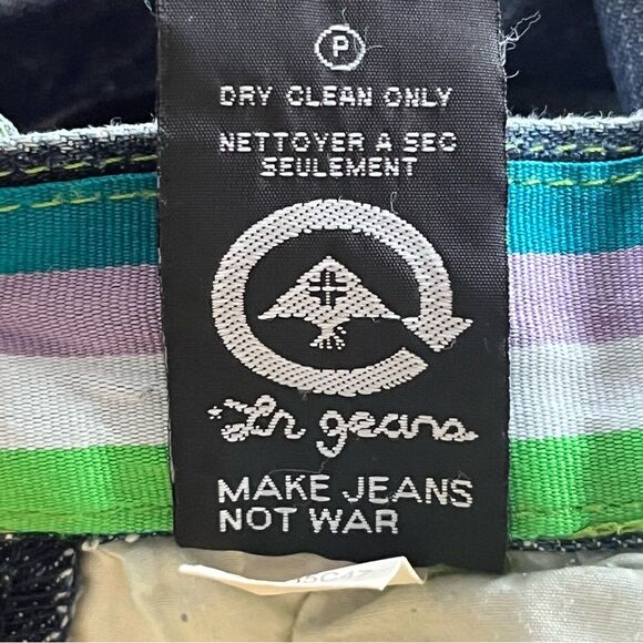 LRG Jeans Size 40 Baggy Hip Hop Streetwear Retro Denim Beaded Embroidered - Picture 13 of 14